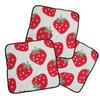 Hiorie Made In Japan Gauze Set of Strawberry Baby Gift (Hiorie) 5-Layer Handkerchiefs, 3, Design,