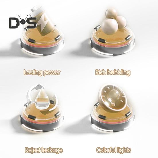 Bubble Machine Stand Automatic Bubble Maker with Night Light And Music Outdoor Vertical Bubbles Machine for Wedding Birthday Picnic Camping Party