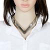 Shaped V Fashionable Women Metal Collar Necklace For Fashion Enthusiasts