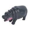 Pygmy Hippo Statue Cute Playful Resin Hippopotamus Figurine Home Desktop Decoration