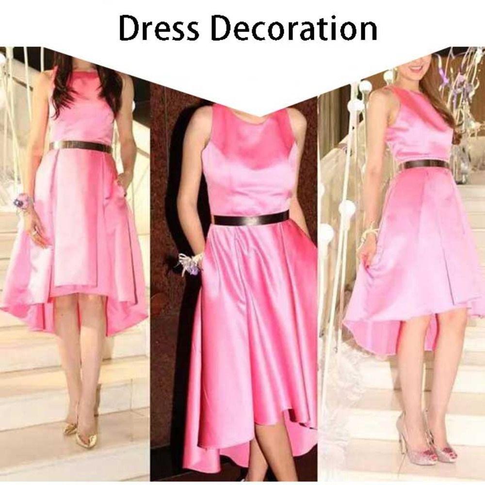 Adjustable Metal Designer Belt Fashion Dress Bling Waistband New Gold Silver Mirror Waistband
