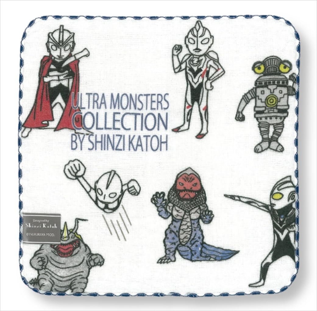 

Kaneno Made in Gauze Hero Monster 23 x Quick Drying Towel, Japan, Towel, Non-Twist Pile, & Design, Approx. 23cm, Ultraman, MS, Senshu,
