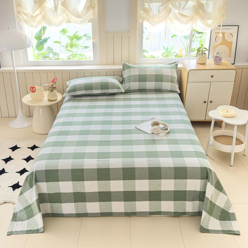 Cotton Thickened Bed Sheet 1pc Plant Flowers Printed Single Double Top King Sheets Pure Cotton Single Size Kids Bed Linen