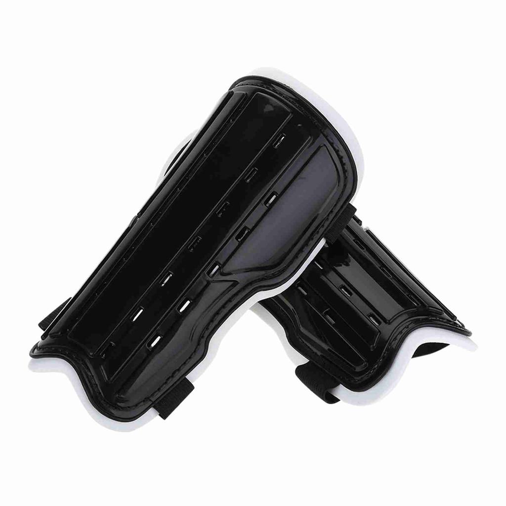 1Pair Soccer Football Breathable Leg Shin  ive Guards Pad Board for Adults (Black)