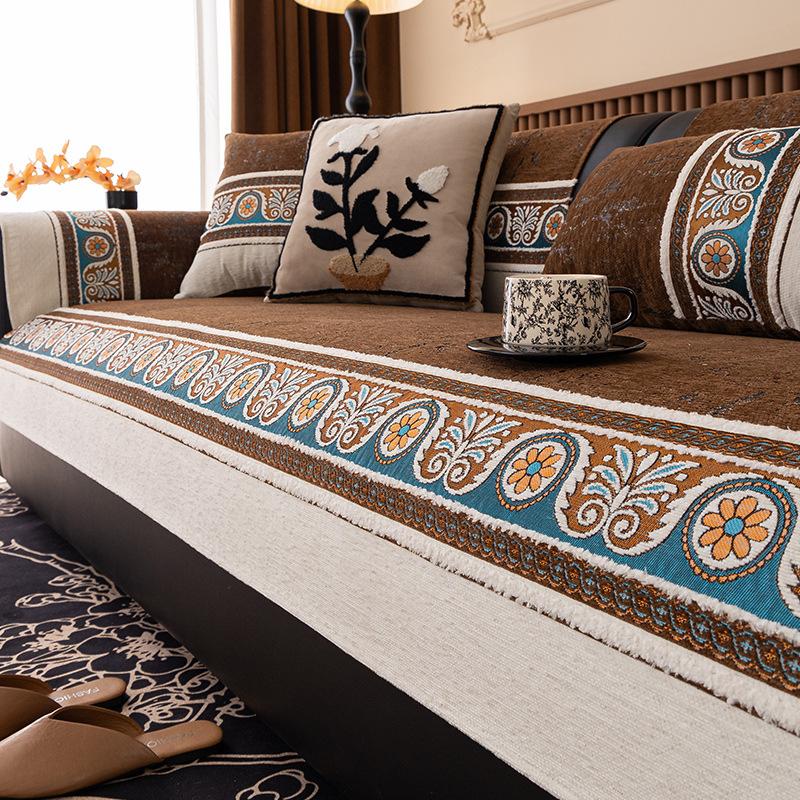 Light Luxury Sofa Cushion Universal In All Seasons  New High-End Seat Cushion Non-Slip And Anti-Cat Scratch Sofa Cover Cloth Towel