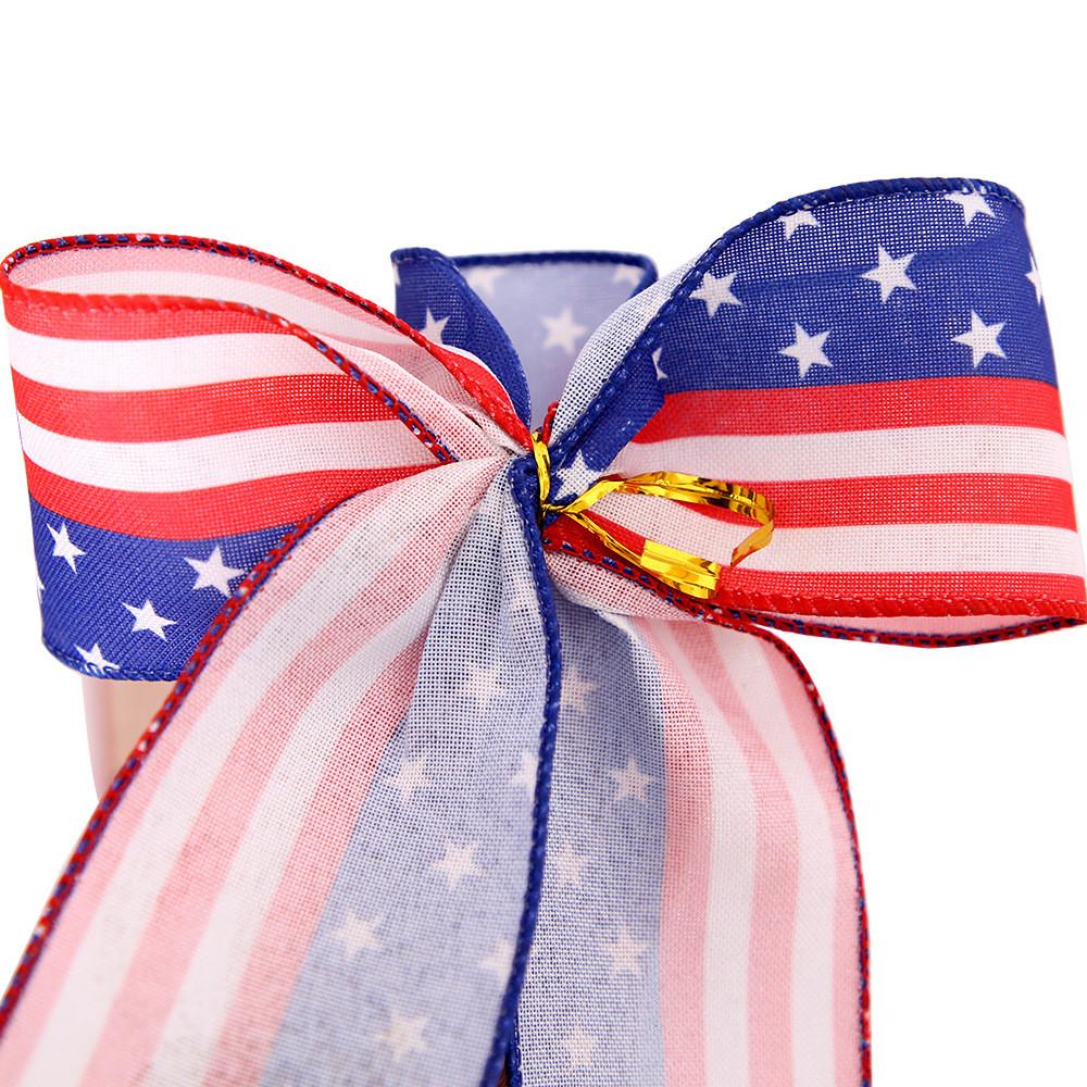 Day Vibrant Independence Decorative Bows In Red White And Blue For Festive Occasions