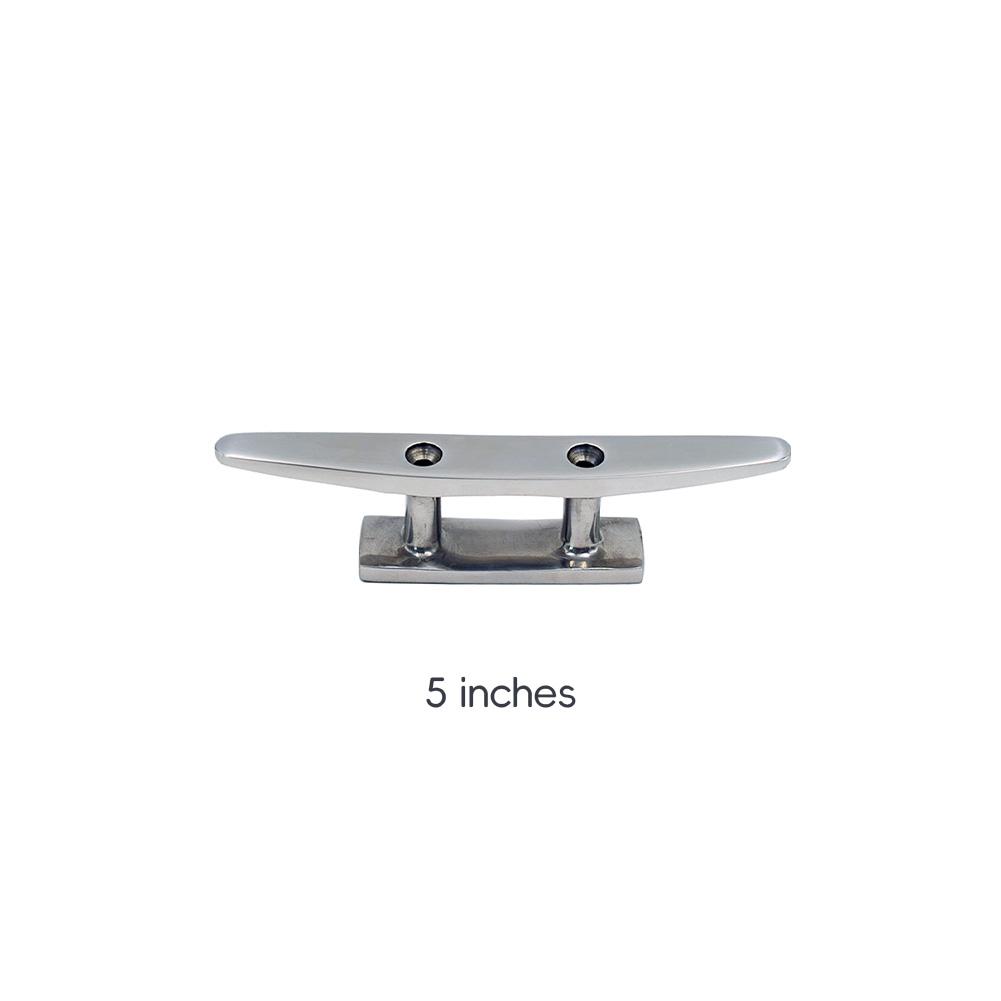 4" 5" 6" 8" Low Flat Cleat 316 Stainless Steel 2 Hole Hardware boat cleats For Marine Boat Deck Rope Tie yacht accessories