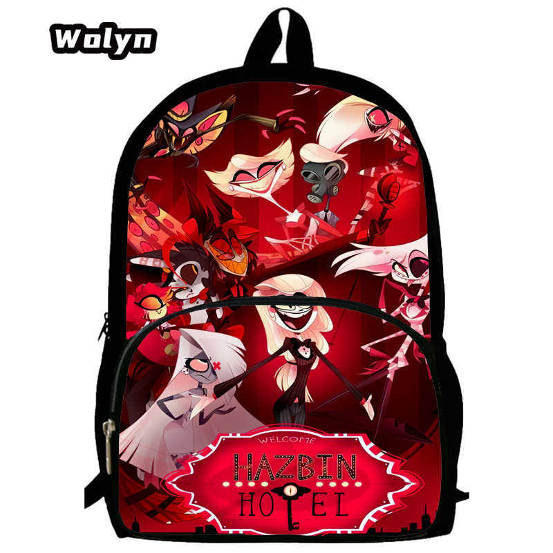 Hell Inn Hazbin Hotel Student School Bag High Value Leisure Oxford Ridge Relief Backpack