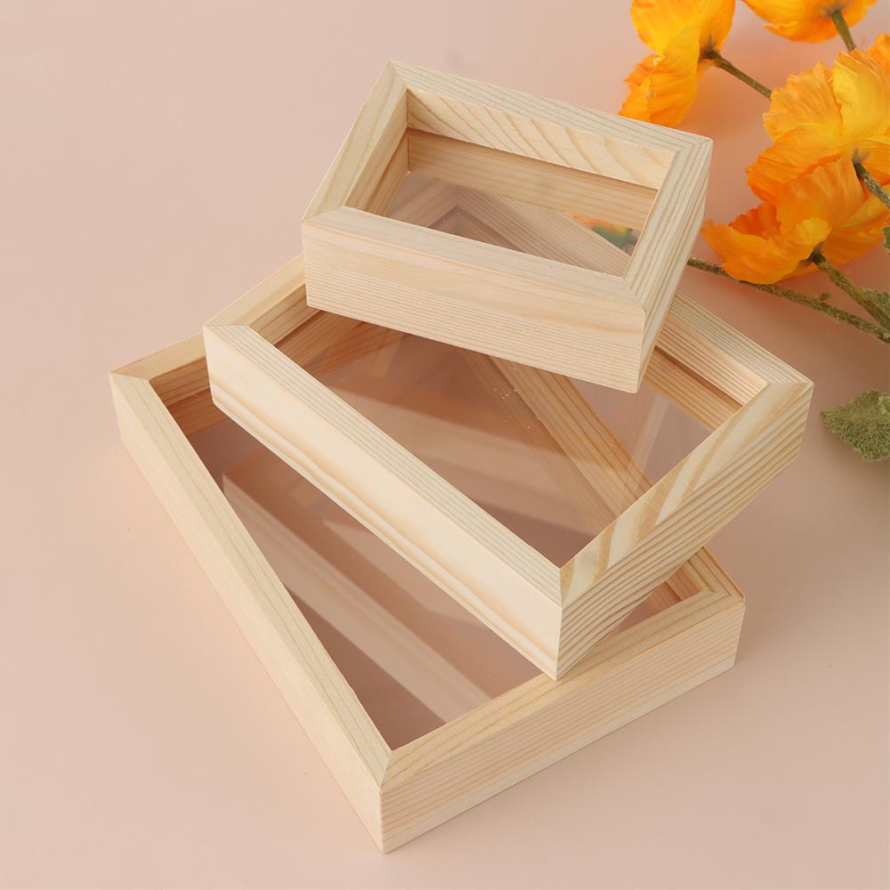 Mini Art Wedding Decor Vintage Wooden Picture Holder Photo Frame