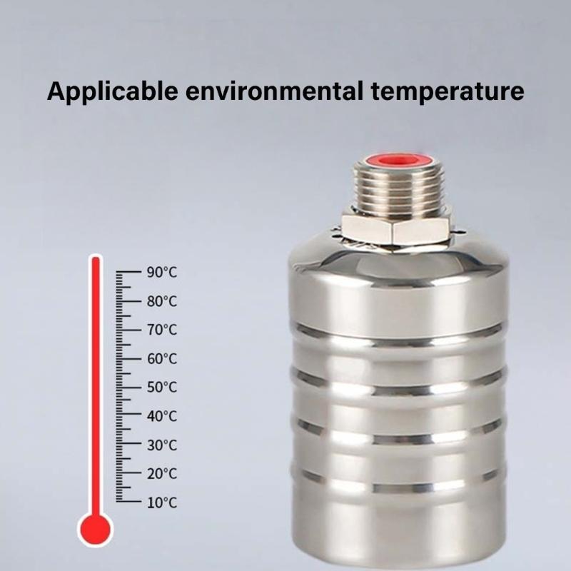 Automatic Water Level Control Steel Float Valves Corrosion Resistant Float Ball for Water Tanks Pools Irrigation Systems