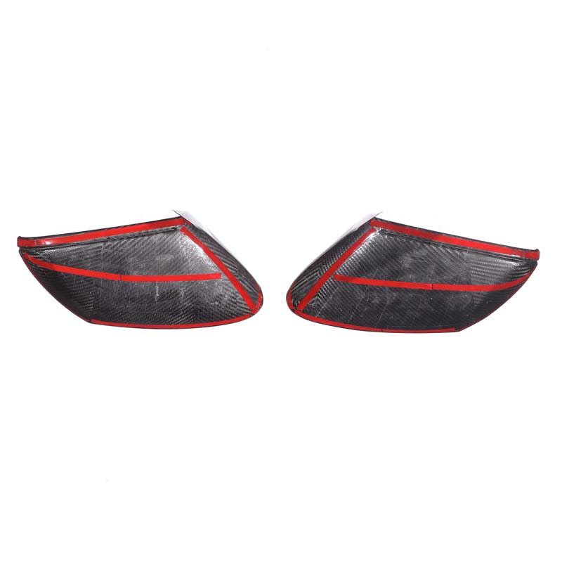For Porsche Taycan 2019-2026 Real carbon fiber Car Exterior Rearview Mirror Protective Cover Car Exterior Accessories