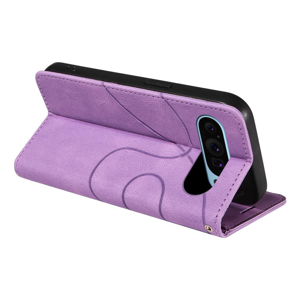 For Google Pixel 10 Pro/10/9 Pro/9 Leather Case Wallet Stand Color Splicing Phone Cover