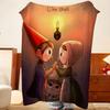 Animation Over The Garden W-Wall Throw Flannel Throw Blanket, Lightweight Cozy, Durable Washable Cute Cool