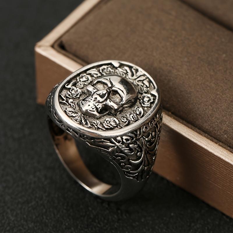 Fashionable Men's Skull-themed Fashion ring-Unique design,Statement clip,Comfortable clothing,Suitable for Leisure Activities or Halloween