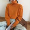 Autumn and Winter New Turtleneck Pullovers Sweaters for Women Fashion Loose Long Sleeve Knitted Sweater for Women Casual Elegant Warm Knitwears 25344