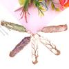 Ancient Red Copper Wound Tree Of Life Natural Crystal Hexagonal Prism Necklace Fortune Tree Necklace N