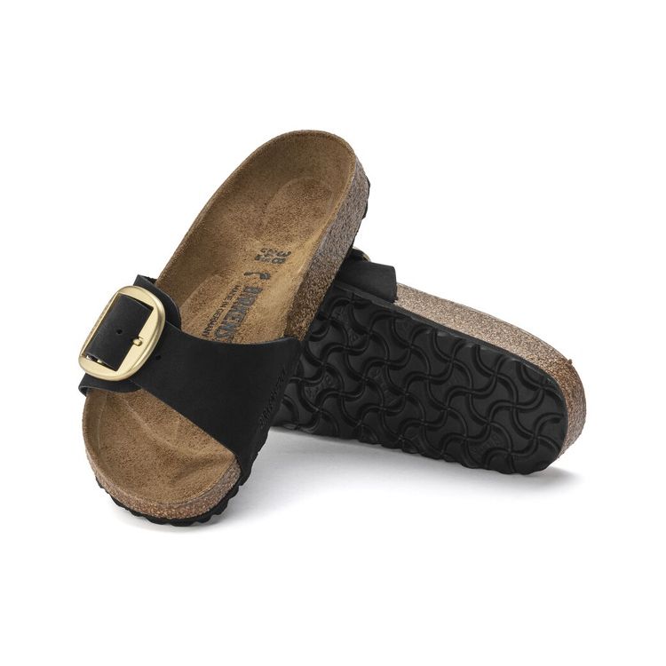 Birkenstock Madrid Flat Comfortable Breathable Slide Sandals Women sandals Black 1023373