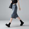 SOFSIL Women's High-Waist Wide-Leg Crop Jeans