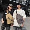 New Breast Bag Men's Personality Trendy Cool Shoulder Bag Outdoor Casual Canvas Small Satchel Retro Versatile Men's Messenger Bag