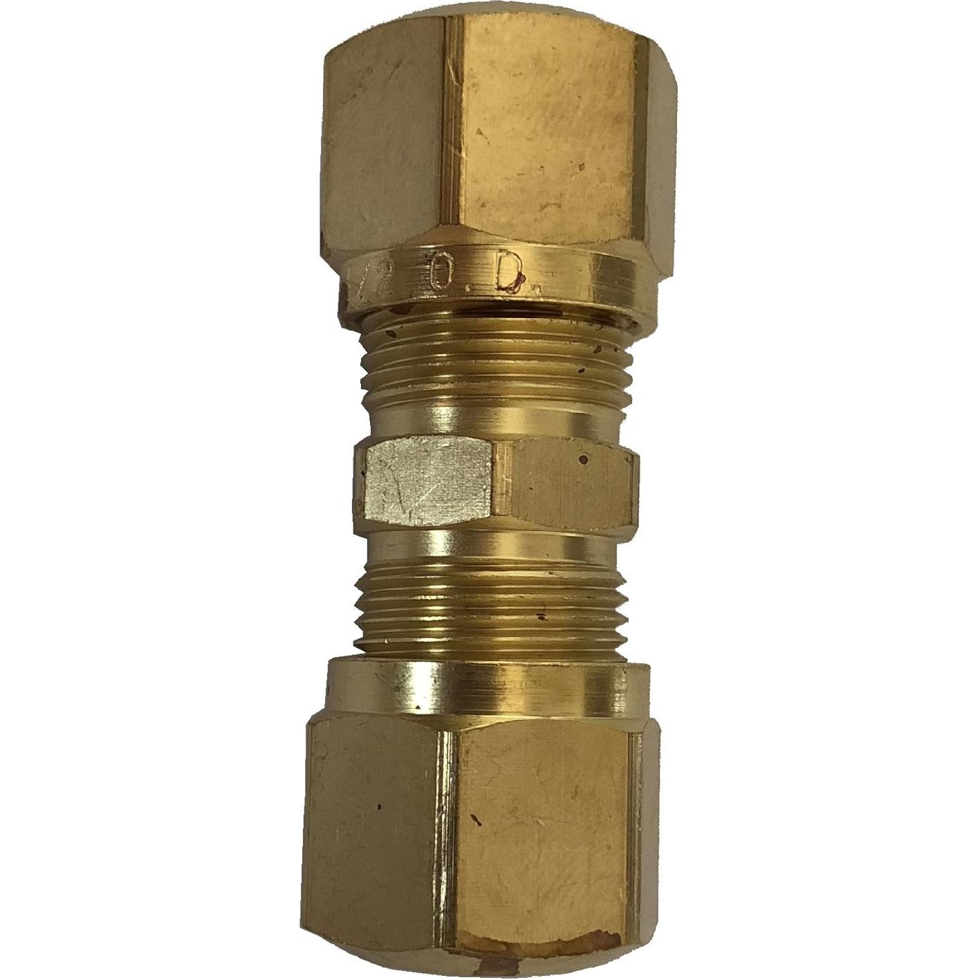 

Generic Brass 1/2 OD Tube Comperssion Fitting,DOT Air Brake Union (Pack of 20 sets)