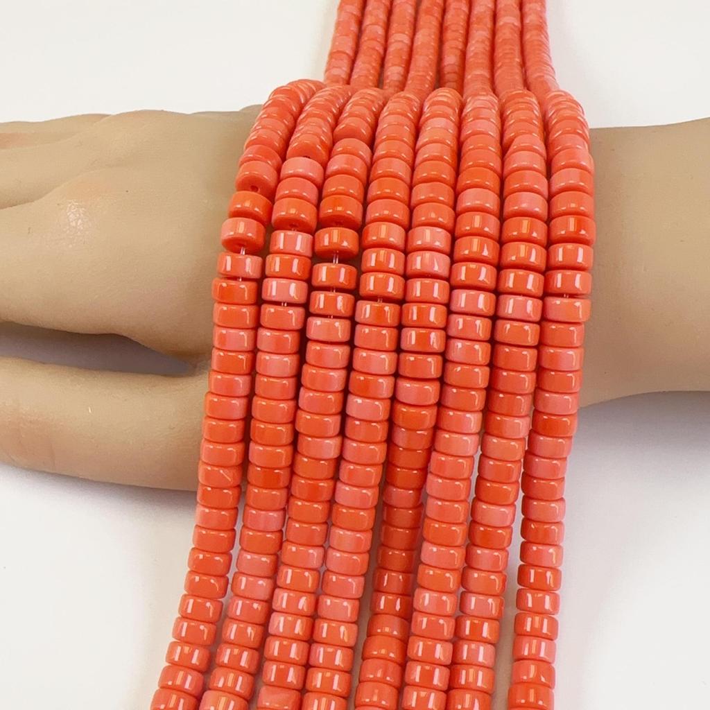 3×6mm Colorful Glass Crystal Beads for DIY Jewelry - Tube Spacers for Necklaces & Bracelets