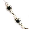 Les Trésors De Lily [F7841] - Silver 'Heaven' Onyx Necklace