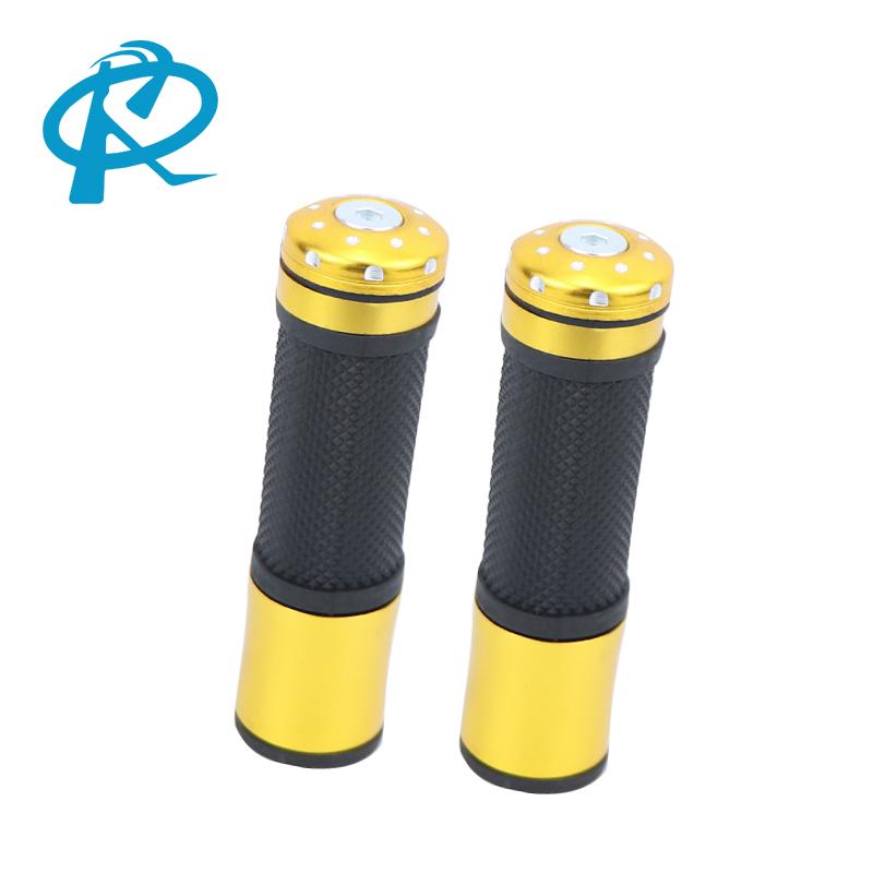 Universal Motorcycle Handlebars Grip Aluminum Alloy Anti slip Handle Cover Grip Motobike Rubber Handle Grips Motor Accessories