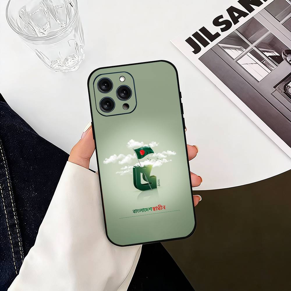 

B-Bangladesh F-Flag Phone Case Silicone Soft For IPhone 17 16 15 14 13 12 11 X XR Plus Pro Max Plus iPhone13