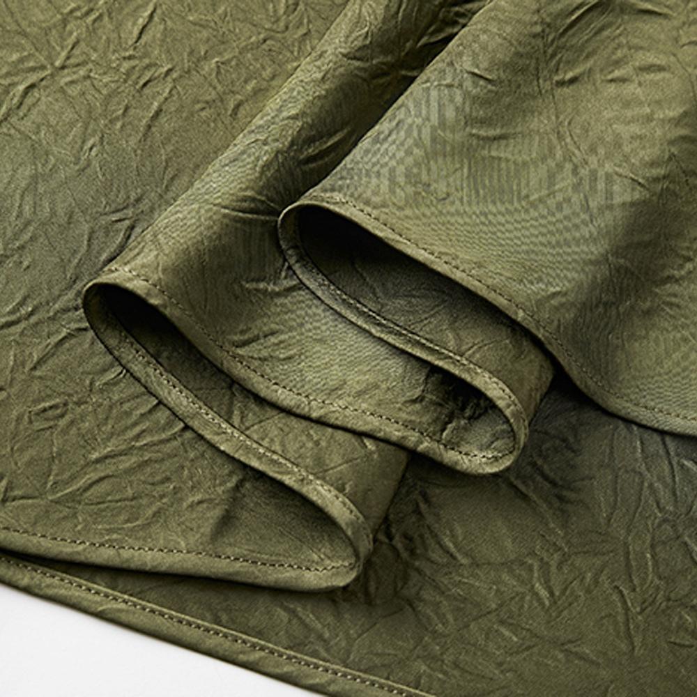 IHUASU Women's Summer Satin Bustier High-waisted Elastic Hand-gripped Floral Pattern Long Skirt Temperament and Elegant Solid-coloured Long Skirt