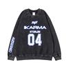 Stray Kids SKZ Karma Crewneck Sweatshirt Kpop Merch Member Name Number Print Vintage Pullover Casual Streetwear Unisex Long Sleeve Tops for Fans