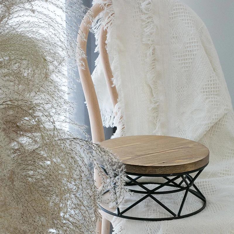 Wood Cake Stand Wedding Table Decoration Fondant Cake Display Home Decoration Kitchen& Bar 24cm/27cm Table Racks