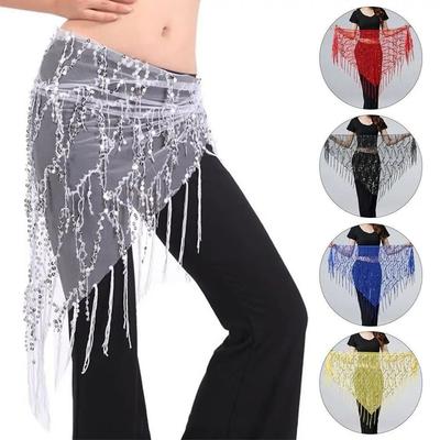 Tassel Belly Dance Hip Scarf Triangular Dancer Skirt Dance Belt Women Waist Chains  Latin Dancer