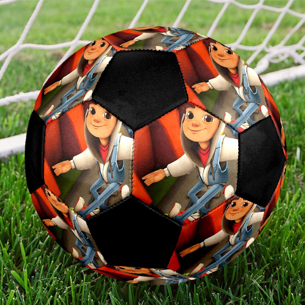Subway Surfers Theme Size 5 Soccer Ball, Suitable for Both Indoor and Outdoor Matches, a Gift Suitable for Everyone.