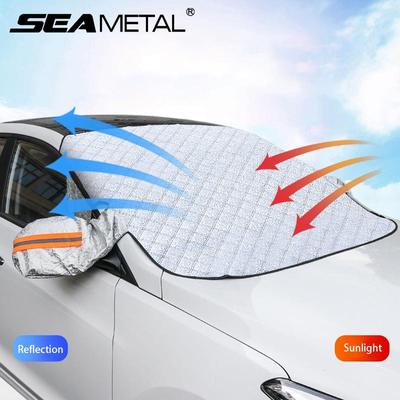 Car Front Windshield Cover Auto Sunshade Snow Ice Protection Cover Winter Summer Windshield Shield