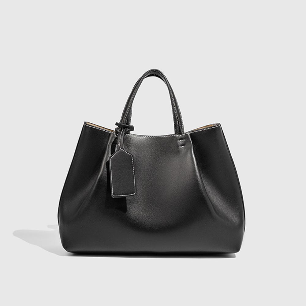 

Fashionable Top Handle Tote Bag Solid Color Simple Shoulder Bag Luxury Design Handbags for Women Ruched Bucket Bags Clutch