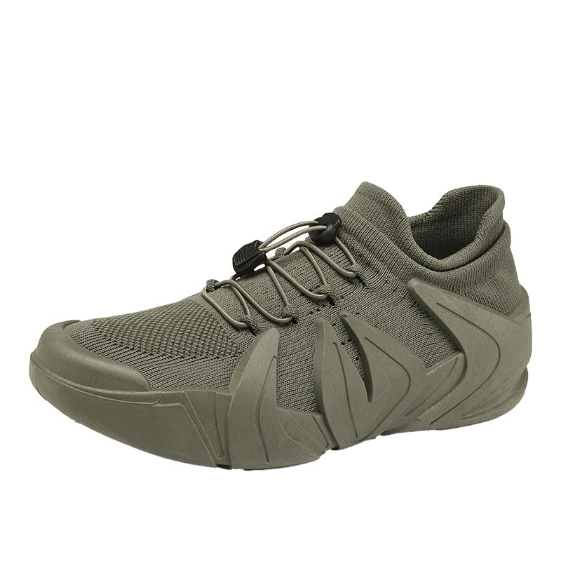 Men's woven mesh breathable casual sports shoes, anti-slip outdoor mountain climbing and hiking shoes, men's large size