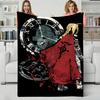 Anime F-Fullmetal Alchemist Throw Flannel Blanket Perfect for Sofa Office Bed Travel Sleep Read Relax Camping Four Season Use