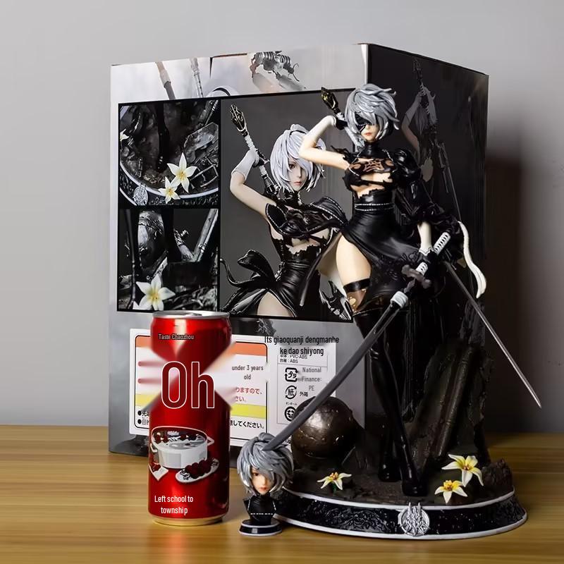 Anime Figurine Model: Cute Girl Jack-O 2B Nier Automata Display Piece