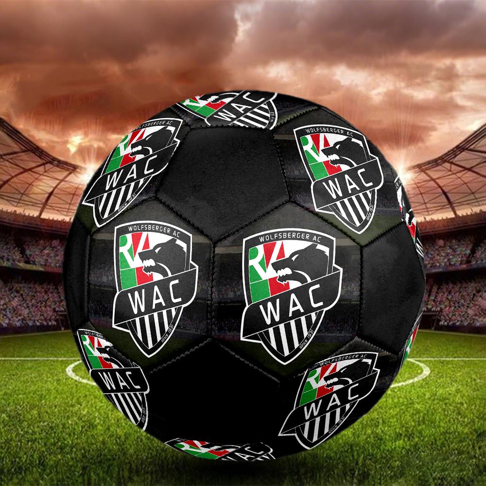 Wolfsberger AC Soccer Ball, colorful, suitable for all ages, machine-stitched, PVC material, competition grade, durable and high bounce