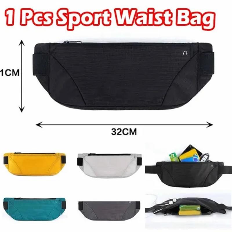 

1 шт. Открытый спортивный поясной мешок унисекс Легкий водонепроницаемый беговой ремень Сумка для мобильного телефона