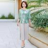 Mom's Stylish 2026 Chinese-Style Short-Sleeve Two-Piece Set for 50+ Women