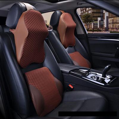 Lumbar Support Pillow Car Pillow Memory Foam Seat Head Support Neck Pillow Car Seat Cushion Lumbar Back Interior Accessories
