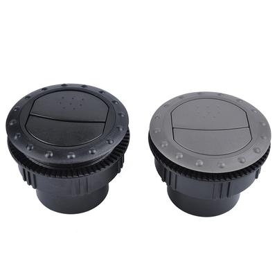 60mm ABS RV Auto ATV A/C Vent Air Outlet Offenen Rotierenden Innen Runde Decke
