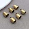 Stainless Steel Gold Chain Clasp Leather Connector for DIY Bracelet/Necklace Jewelry