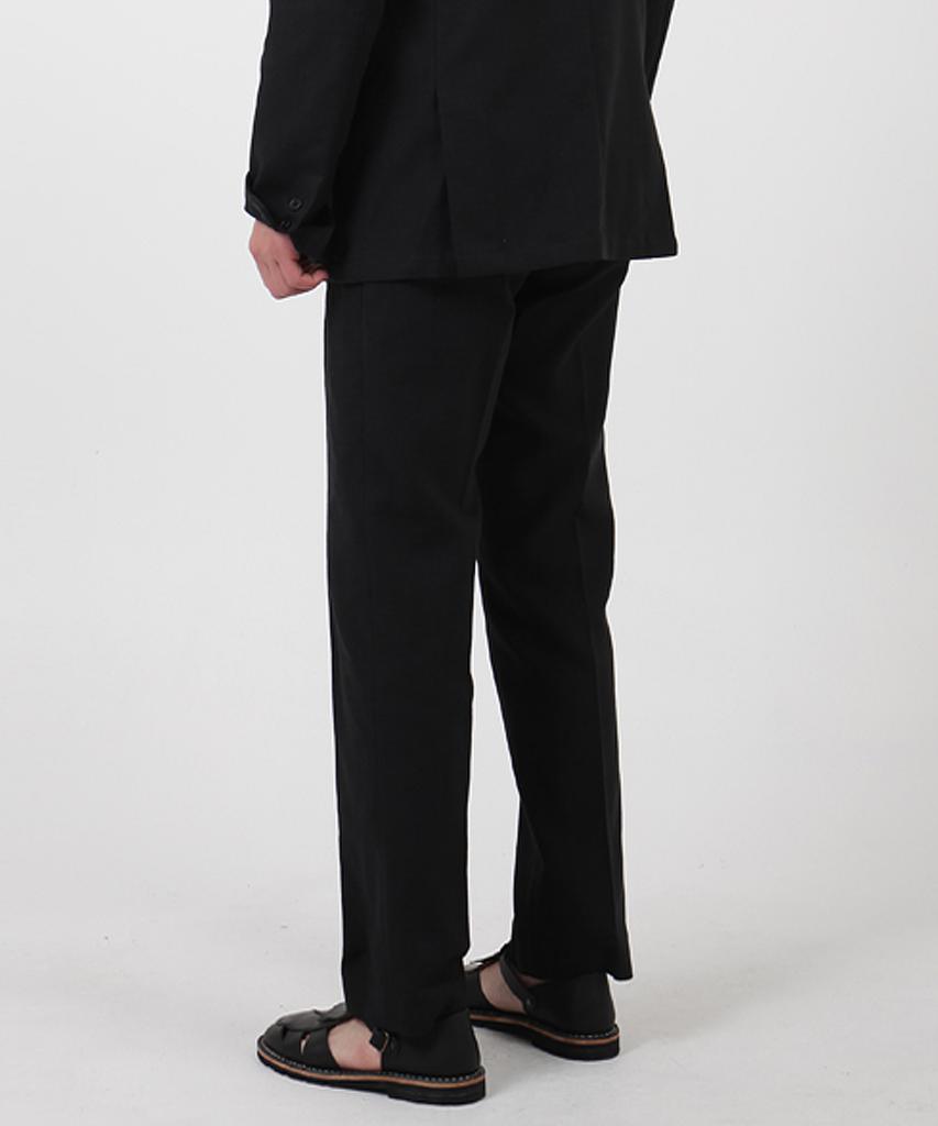 PALETOT Half-Banding Linen Trousers_Black