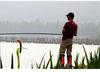 Men's High Top Steel-Spiked Anti-Slip Rubber Rain Boots, Outdoor Fishing & Fashion Snow Shoes