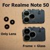 Rear Back Camera Lens Glass For Realme Note 50 Camera Glass Cover With Frame Holder Replacement Parts RMX3834
