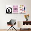 MTFBWY Trendy Wall Art Preppy Wall Decor 8 Ball Poster Prints Matchbox Retro Aesthetic Vintage College Dorm Decor Picture Bar Cart Printing Set Of 3