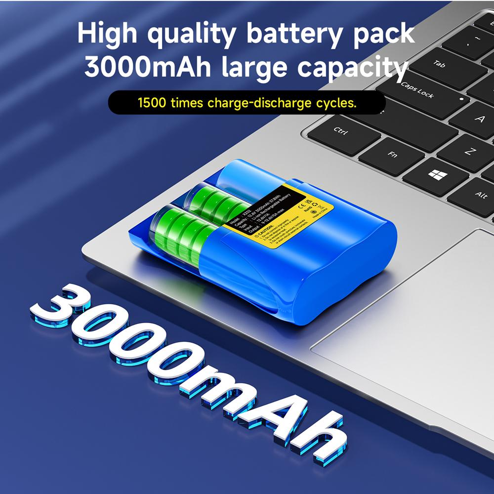 PALO Original 12.6V Battery 12V/12.6V Rechargeable Li-Ion Battery Pack 3Ah 12Vportable Battery for Devices RC Car Boat DIY Robot