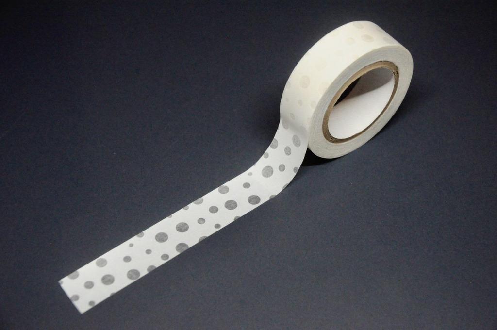 White masking tape in five Rain and Snow 15mm x Kamoi Kakoshi Mino Traditional Japan White masking Watermarked washi Masking Washi adhesive Rain and